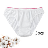 Maxbell 5x Women Disposable Underwear Panties Handy White for Travel Lady Girls XXL