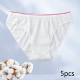 Maxbell 5x Women Disposable Underwear Panties Handy White for Travel Lady Girls XXL