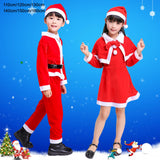 Maxbell Child Christmas Santa Costume Child Santa Suit for Xmas Party Cosplay Girl 110cm