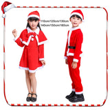 Maxbell Child Christmas Santa Costume Child Santa Suit for Xmas Party Cosplay Girl 110cm