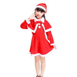 Maxbell Child Christmas Santa Costume Child Santa Suit for Xmas Party Cosplay Girl 130cm