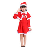 Maxbell Child Christmas Santa Costume Child Santa Suit for Xmas Party Cosplay Girl 130cm