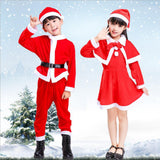 Maxbell Child Christmas Santa Costume Child Santa Suit for Xmas Party Cosplay Girl 140cm