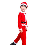 Maxbell Child Christmas Santa Costume Child Santa Suit for Xmas Party Cosplay Boy 110cm