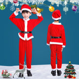 Maxbell Child Christmas Santa Costume Child Santa Suit for Xmas Party Cosplay Boy 110cm