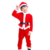 Maxbell Child Christmas Santa Costume Child Santa Suit for Xmas Party Cosplay Boy 120cm