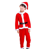 Maxbell Child Christmas Santa Costume Child Santa Suit for Xmas Party Cosplay Boy 120cm