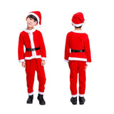Maxbell Child Christmas Santa Costume Child Santa Suit for Xmas Party Cosplay Boy 140cm