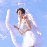 Maxbell Feather Angel Wing Dress up Kids Adult Costume Accessory for Halloween Decor