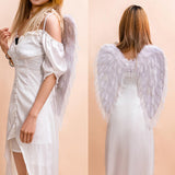 Maxbell Feather Angel Wing Dress up Kids Adult Costume Accessory for Halloween Decor