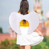 Maxbell Feather Angel Wing Dress up Kids Adult Costume Accessory for Halloween Decor