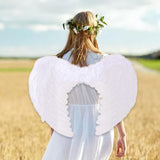 Maxbell Feather Angel Wing Dress up Kids Adult Costume Accessory for Halloween Decor