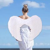 Maxbell Feather Angel Wing Dress up Kids Adult Costume Accessory for Halloween Decor
