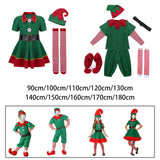 Maxbell Elf Christmas Costume Clothes Photo Props Cosplay for Party Halloween Xmas Men 100cm