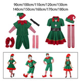 Maxbell Elf Christmas Costume Clothes Photo Props Cosplay for Party Halloween Xmas Men 100cm
