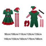 Maxbell Elf Christmas Costume Clothes Photo Props Cosplay for Party Halloween Xmas Men 100cm