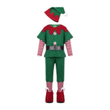 Maxbell Elf Christmas Costume Clothes Photo Props Cosplay for Party Halloween Xmas Men 130cm