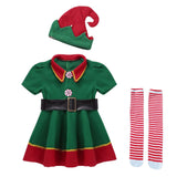 Maxbell Elf Christmas Costume Clothes Photo Props Cosplay for Party Halloween Xmas Women 130cm
