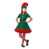 Maxbell Elf Christmas Costume Clothes Photo Props Cosplay for Party Halloween Xmas Women 140cm