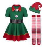 Maxbell Elf Christmas Costume Clothes Photo Props Cosplay for Party Halloween Xmas Women 170cm