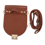 Maxbell DIY PU Bag Knitting Shoulder Strap Shoulder Bag Cover for Backpack Women Red