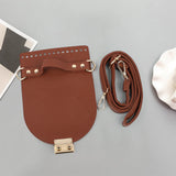 Maxbell DIY PU Bag Knitting Shoulder Strap Shoulder Bag Cover for Backpack Women Red