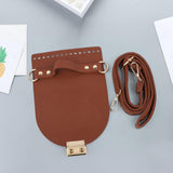 Maxbell DIY PU Bag Knitting Shoulder Strap Shoulder Bag Cover for Backpack Women Red