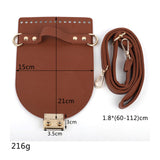 Maxbell DIY PU Bag Knitting Shoulder Strap Shoulder Bag Cover for Backpack Women Red