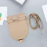 Maxbell DIY PU Bag Knitting Shoulder Strap Shoulder Bag Cover for Backpack Women Khaki