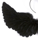 Maxbell Angel Wing Cosplay Costume Accessory Decoration for Halloween Dance Show 60cmx35cm