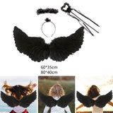 Maxbell Angel Wing Cosplay Costume Accessory Decoration for Halloween Dance Show 60cmx35cm