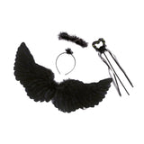 Maxbell Angel Wing Cosplay Costume Accessory Decoration for Halloween Dance Show 60cmx35cm