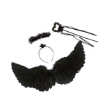 Maxbell Angel Wing Cosplay Costume Accessory Decoration for Halloween Dance Show 60cmx35cm