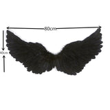 Maxbell Angel Wing Cosplay Costume Accessory Decoration for Halloween Dance Show 80cmx40cm