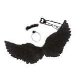Maxbell Angel Wing Cosplay Costume Accessory Decoration for Halloween Dance Show 80cmx40cm