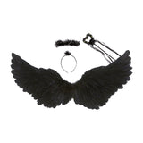 Maxbell Angel Wing Cosplay Costume Accessory Decoration for Halloween Dance Show 80cmx40cm