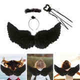 Maxbell Angel Wing Cosplay Costume Accessory Decoration for Halloween Dance Show 80cmx40cm