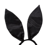 Maxbell Black Bunny Ears Headband for Women Girls for Cosplay Halloween Accessory