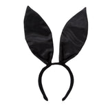 Maxbell Black Bunny Ears Headband for Women Girls for Cosplay Halloween Accessory