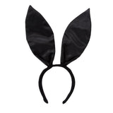 Maxbell Black Bunny Ears Headband for Women Girls for Cosplay Halloween Accessory