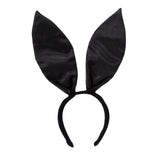 Maxbell Black Bunny Ears Headband for Women Girls for Cosplay Halloween Accessory