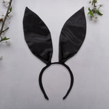 Maxbell Black Bunny Ears Headband for Women Girls for Cosplay Halloween Accessory