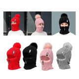 Maxbell Women Winter Hat Scarf beanie Caps Girls Headwear Knitted for Skiing Hiking Red