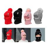 Maxbell Women Winter Hat Scarf beanie Caps Girls Headwear Knitted for Skiing Hiking Red