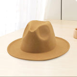 Maxbell Fedora Hat Fashion Comfortable Felt Panama Hat for Travel Costume Accessory Red