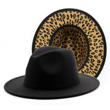 Maxbell Fedora Hat Fashion Comfortable Felt Panama Hat for Travel Costume Accessory Black