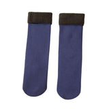 Maxbell Thermal Socks Snow Boots Winter Warm Socks for Cold Weather Camping Navy Blue
