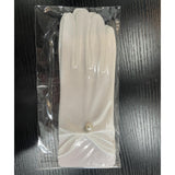 Maxbell 1 Pair Bride Wedding Satin Gloves Short White for Evening Banquet Girls
