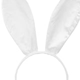 Maxbell Bunny Costume Set Arm Cuffs Animal Ears Hair Band for Halloween Masquerade white