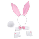 Maxbell Bunny Costume Set Arm Cuffs Animal Ears Hair Band for Halloween Masquerade pink